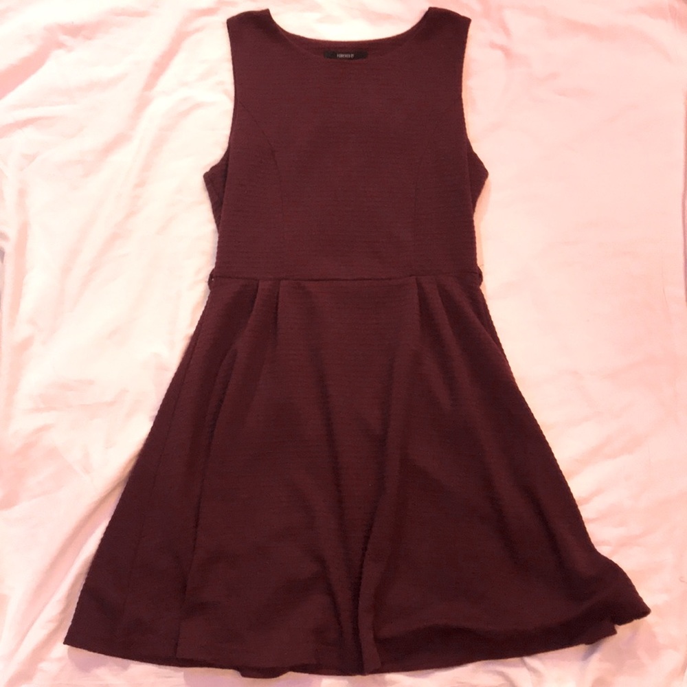 Burgundy tank dress
